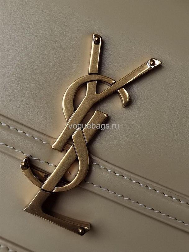 YSL 634306 Yves Saint Laurent Solferino Box small Shoulder Handbag Beige - luxibagsmall