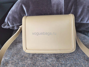 YSL 634306 Yves Saint Laurent Solferino Box small Shoulder Handbag Beige - luxibagsmall