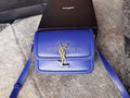 YSL 634306 Yves Saint Laurent Solferino Box small Shoulder Handbag Blue - luxibagsmall