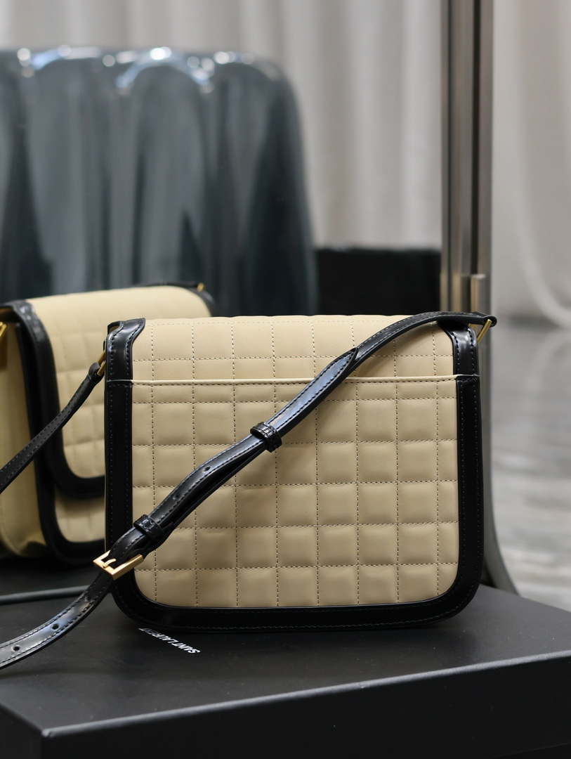 YSL 635025 Saint Laurent Solferino Medium Soft Satchel In Lambsikn Leather Apricot - Default Title - View 9