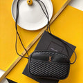 YSL 648990 Victoire Camera Bag In Quilted Lambskin Black