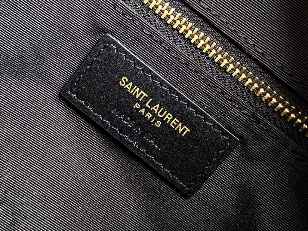 YSL 648990 Victoire Camera Bag In Quilted Lambskin Black