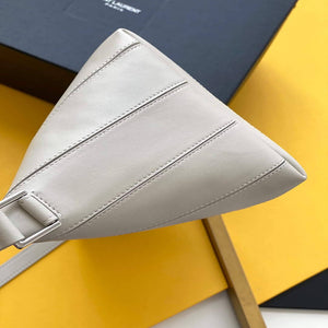 YSL 667490 Yves Saint Laurent LE Monogramme Crossbody Bag White - Default Title - View 3