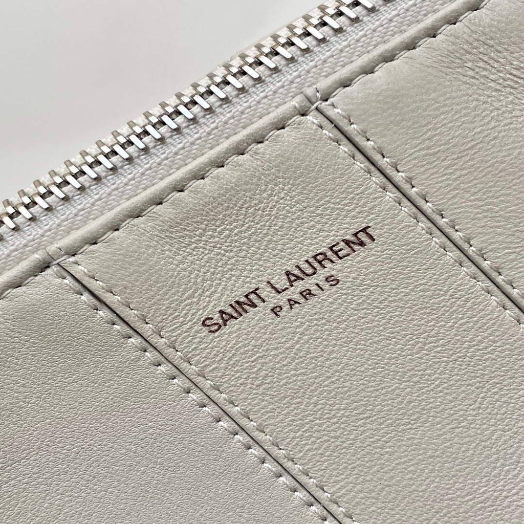 YSL 667490 Yves Saint Laurent LE Monogramme Crossbody Bag White