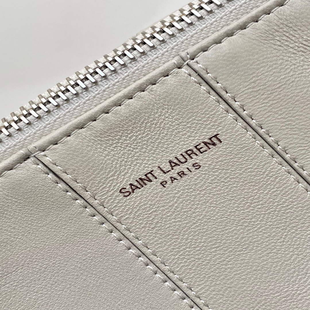 YSL 667490 Yves Saint Laurent LE Monogramme Crossbody Bag White