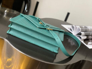 YSL 668863 Gaby Satchel In Quilted Lambskin SEA turquoise - Default Title - View 4