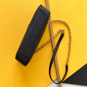 YSL 669308 Le Maillon Small Chain Bag In Quilted Lambskin Black - Default Title - View 4