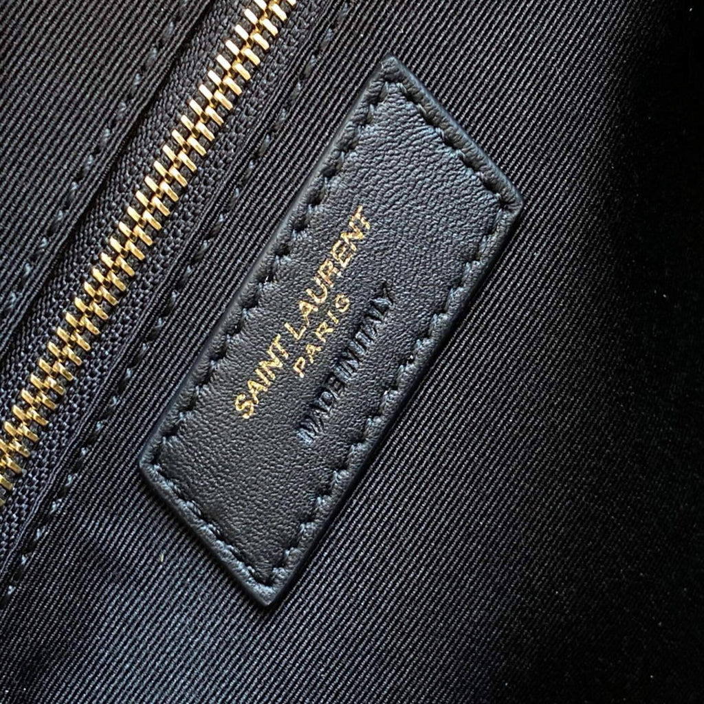 YSL 669308 Le Maillon Small Chain Bag In Quilted Lambskin Black