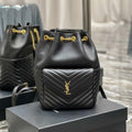 YSL 672609 Joe Backpack In Lambskin Black - Default Title - View 1