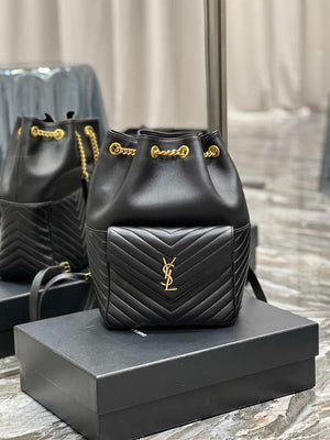 YSL 672609 Joe Backpack In Lambskin Black - Default Title - View 1