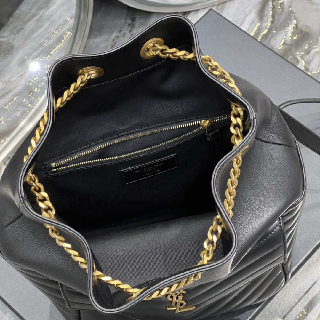 YSL 672609 Joe Backpack In Lambskin Black - Default Title - View 8