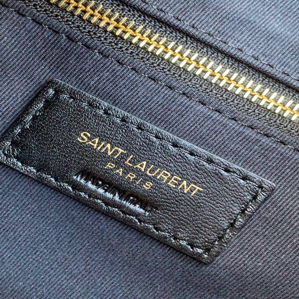 YSL 672609 Joe Backpack In Lam¨¦ Leather Black