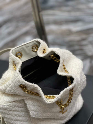 YSL 672609 Joe Backpack In Woolen White - Default Title - View 6
