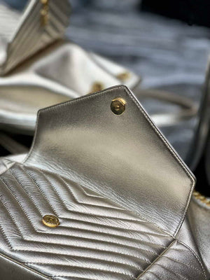 YSL 672609 Yves Saint Laurent Joe Backpack In Lambskin Gold - Default Title - View 6