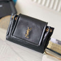 YSL 6727381 Mini Nolita In Lambskin Bag Black - Default Title - View 1