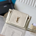 YSL 6727381 Mini Nolita In Lambskin Bag White - Default Title - View 1