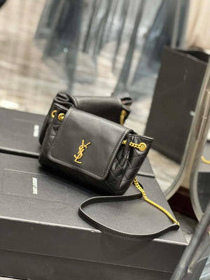 YSL 6727381 Mini Nolita In Lambskin Black - Default Title - View 2