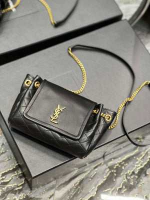 YSL 6727381 Mini Nolita In Lambskin Black - Default Title - View 6
