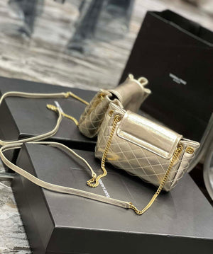 YSL 6727381 Mini Nolita In Lambskin Gold - Default Title - View 14