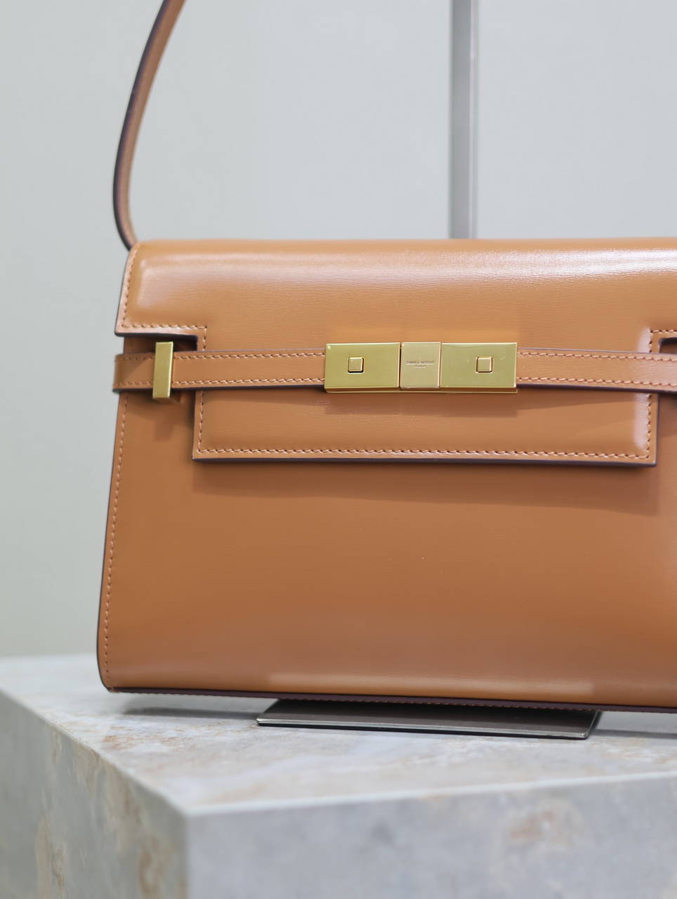 YSL 675626 MANHATTAN small in BOX SAINT LAURENT Brown