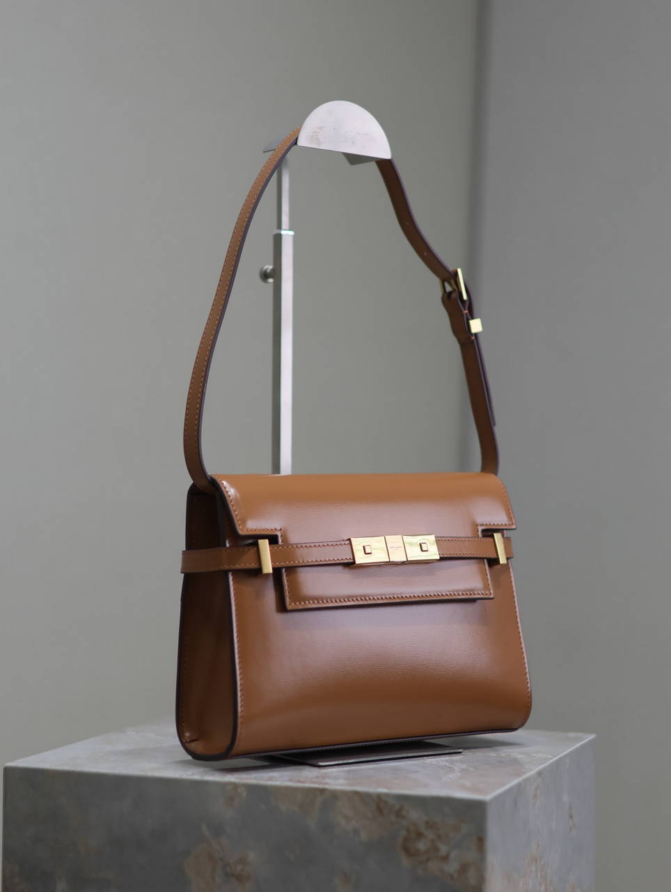 YSL 675626 MANHATTAN small in BOX SAINT LAURENT Brown