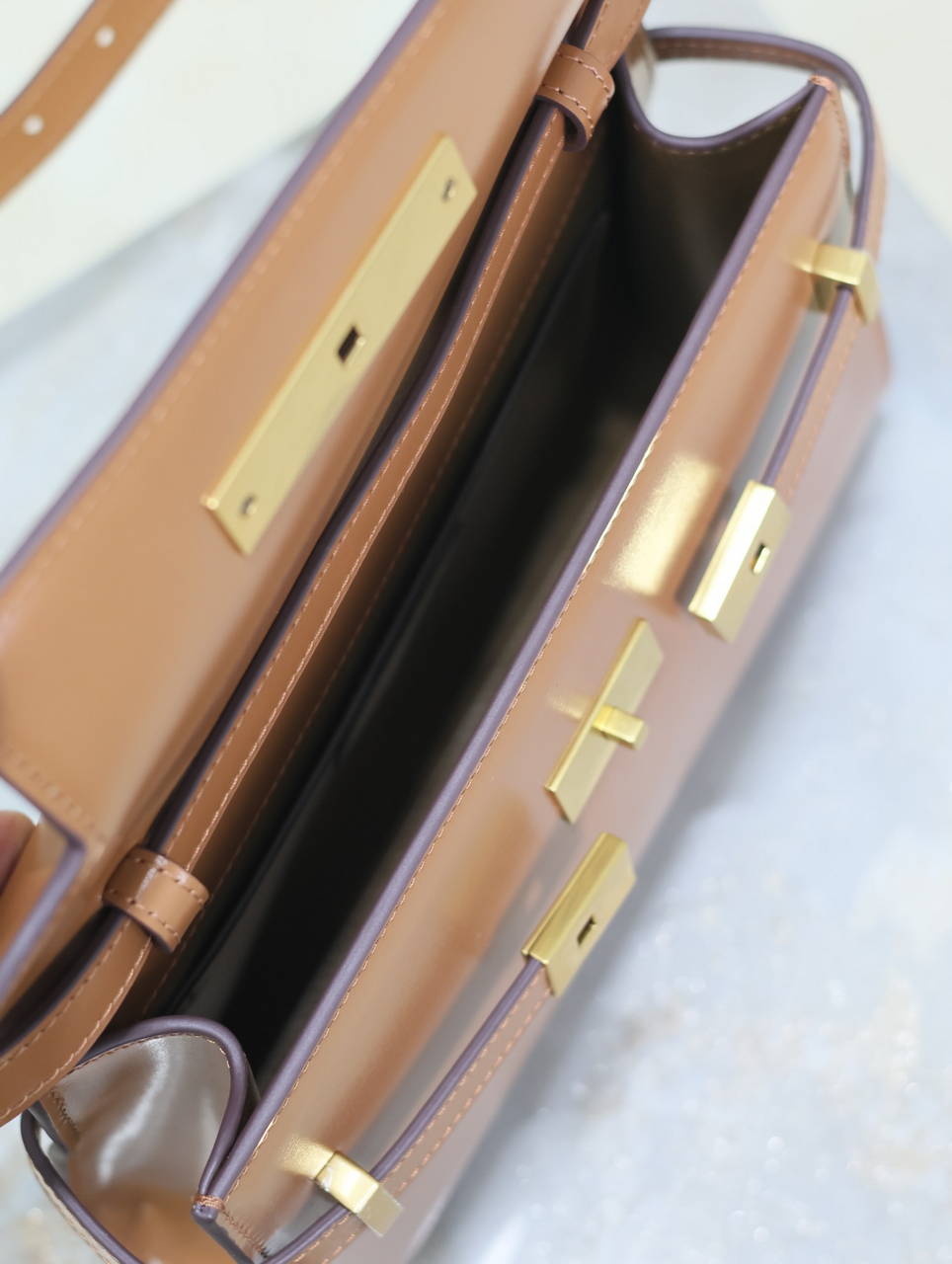 YSL 675626 MANHATTAN small in BOX SAINT LAURENT Brown