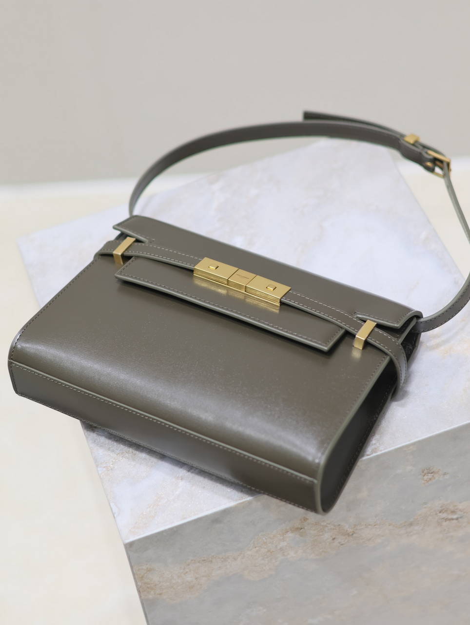 YSL 675626 MANHATTAN small in BOX SAINT LAURENT Green