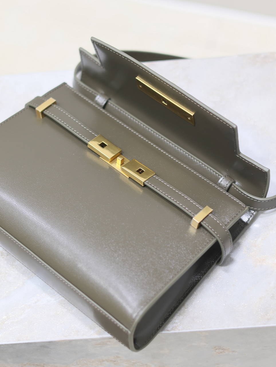 YSL 675626 MANHATTAN small in BOX SAINT LAURENT Green