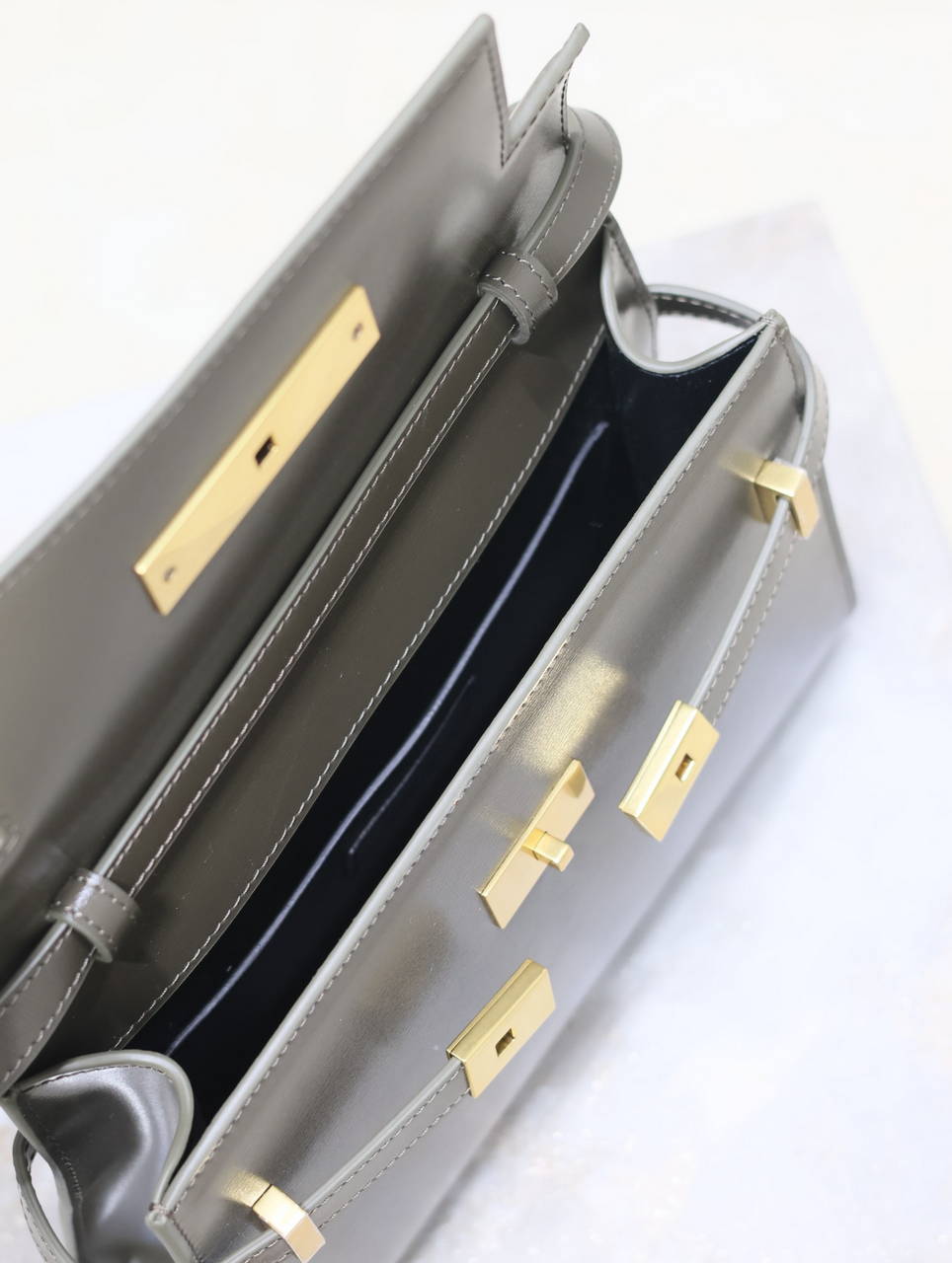 YSL 675626 MANHATTAN small in BOX SAINT LAURENT Green