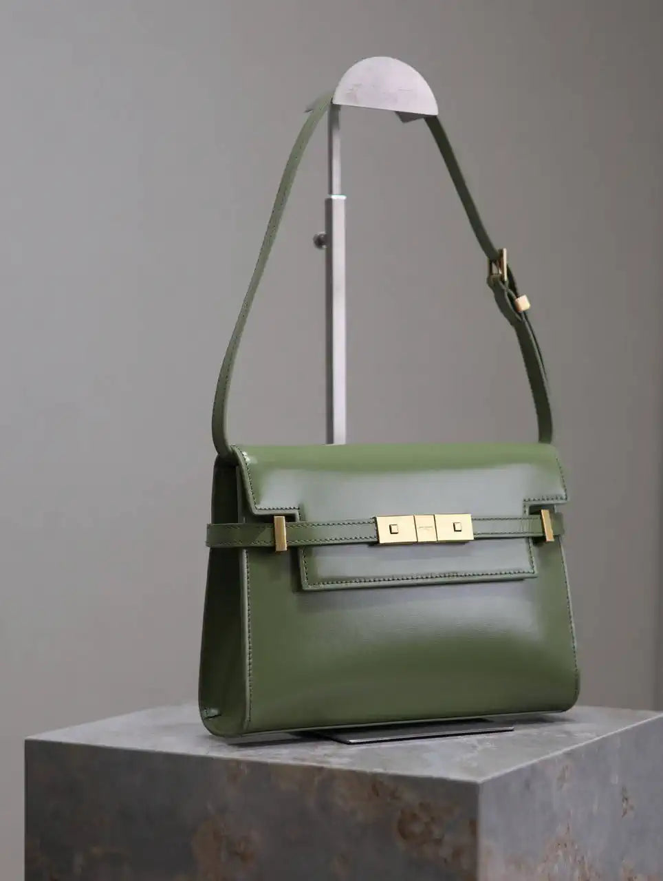YSL 675626 MANHATTAN small in BOX SAINT LAURENT Light Green