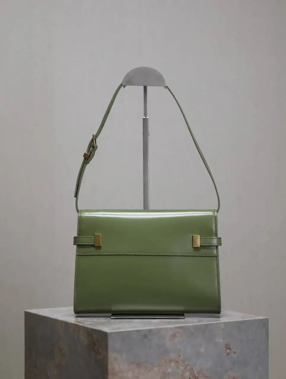 YSL 675626 MANHATTAN small in BOX SAINT LAURENT Light Green
