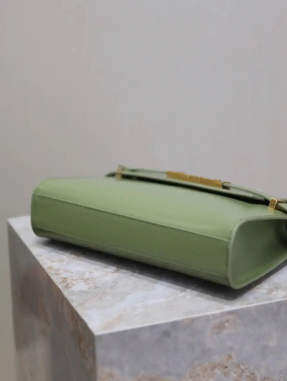 YSL 675626 MANHATTAN small in BOX SAINT LAURENT Light Green