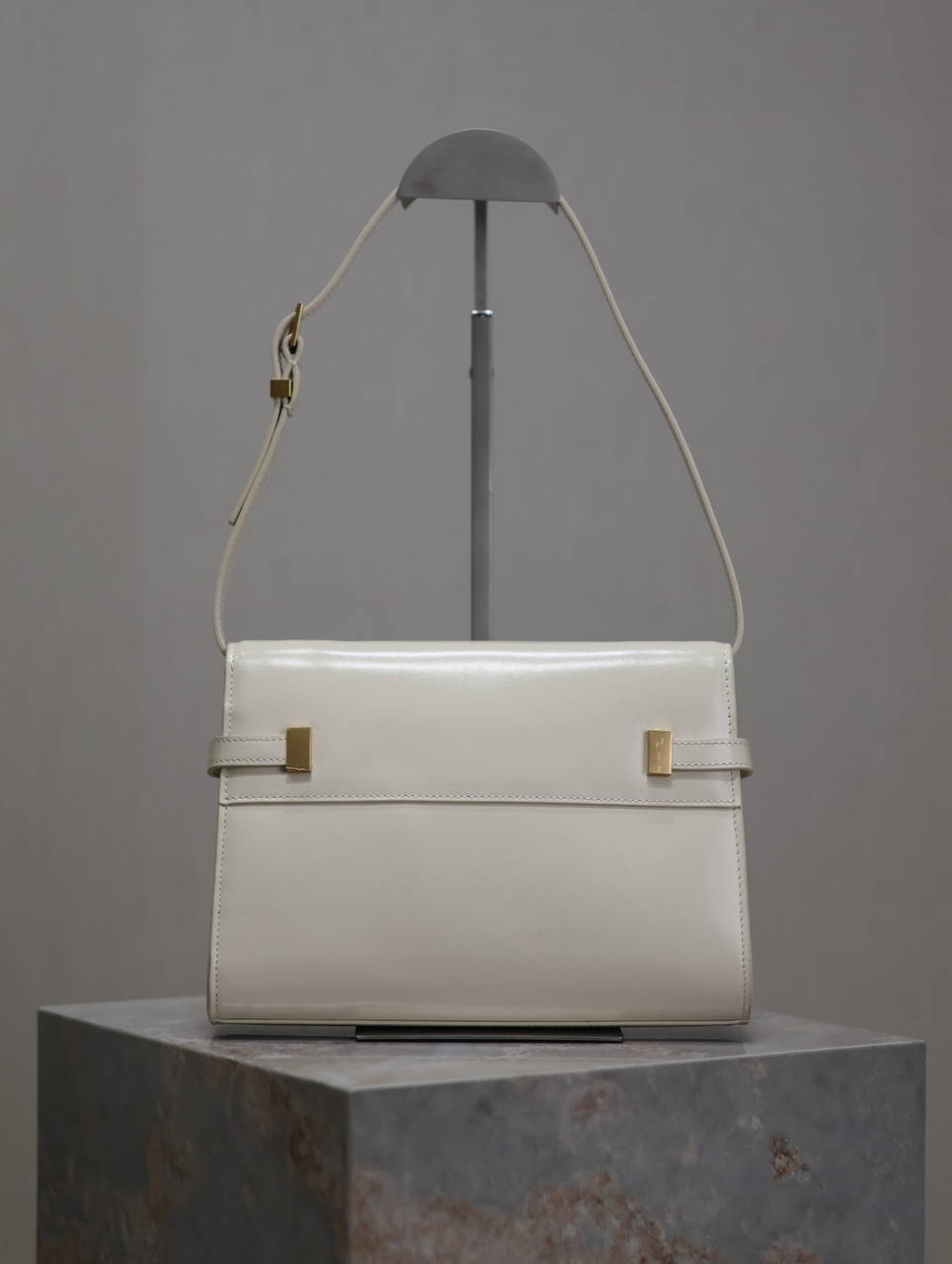 YSL 675626 MANHATTAN small in BOX SAINT LAURENT White