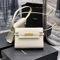 YSL 675626 Manhattan Small Shoulder Bag In Box Saint Laurent Leather White - Default Title - View 1
