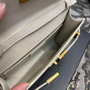YSL 675626 Manhattan Small Shoulder Bag In Box Saint Laurent Leather White - Default Title - View 8