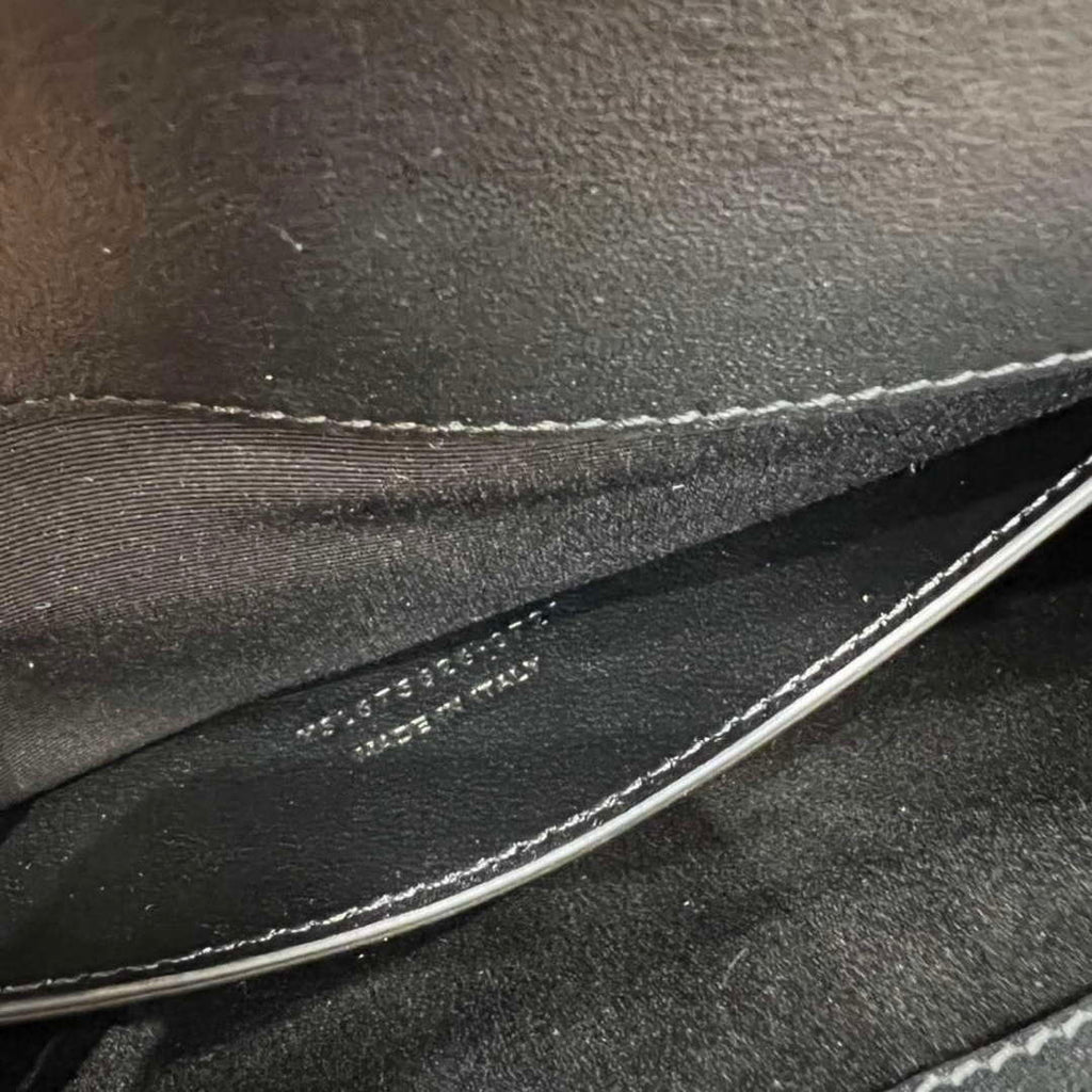 YSL 675626 Manhattan Small Shoulder Bag In Patent Leather Black