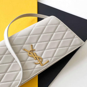 YSL 676628 Kate Supple 99 In Quilted Lambskin White - Default Title - View 5