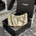 YSL 681632 Saint Laurent Mini leather shoulder bag White - Default Title - View 1
