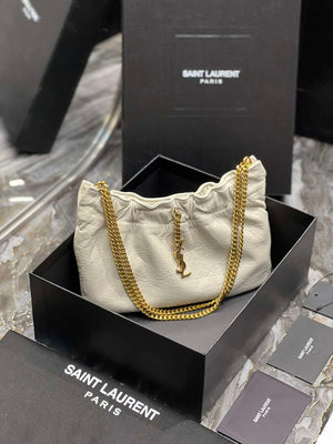 YSL 681632 Saint Laurent Mini leather shoulder bag White - Default Title - View 2