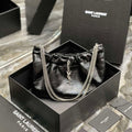 YSL 681632 Saint Laurent Mini leather shoulder bag Black - Default Title - View 1