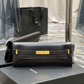 YSL 695949 Manhattan Clutch In Box Saint Laurent Leather Black - Default Title - View 1