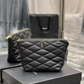 YSL 696779 Sade Pouch In Quilted Lambskin Black - Default Title - View 1