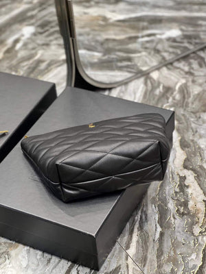 YSL 696779 Sade Pouch In Quilted Lambskin Black - Default Title - View 9