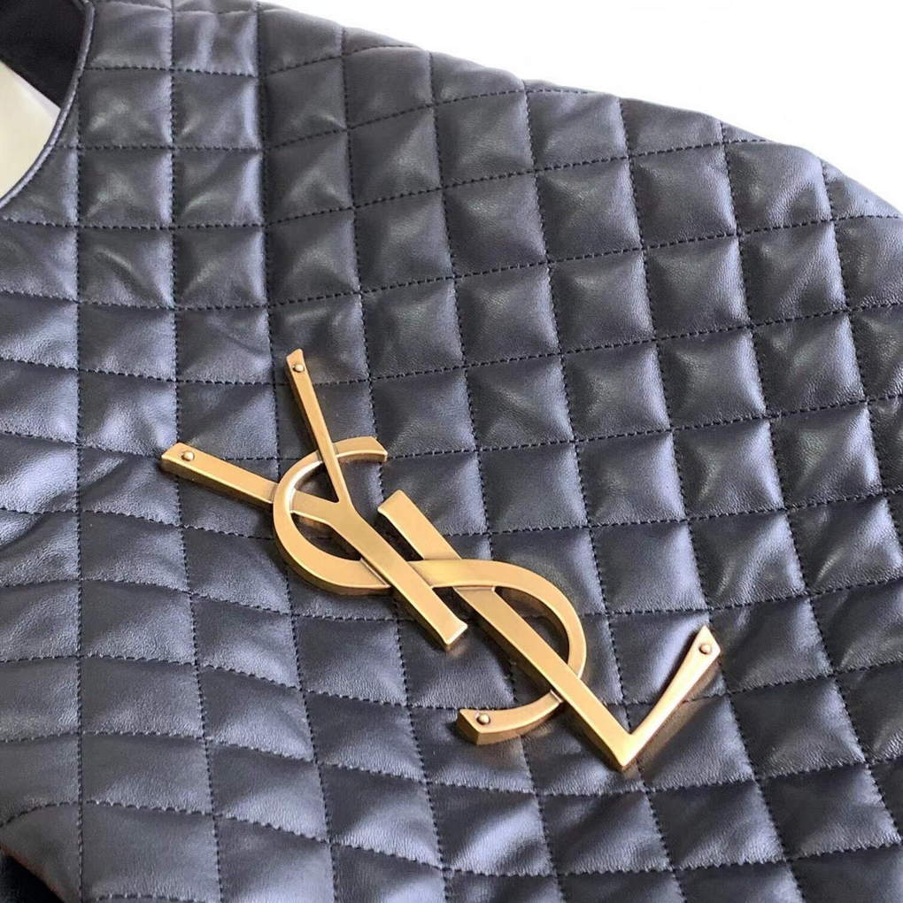 YSL 698651 Icare Maxi Shopping Bag In Quilted Lambskin - Default Title - View 6