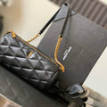YSL 699703 Sade Mini Tube Bag In Quilted Lambskin Black - Default Title - View 1