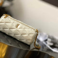 YSL 699703 Sade Mini Tube Bag In Quilted Lambskin White - Default Title - View 1