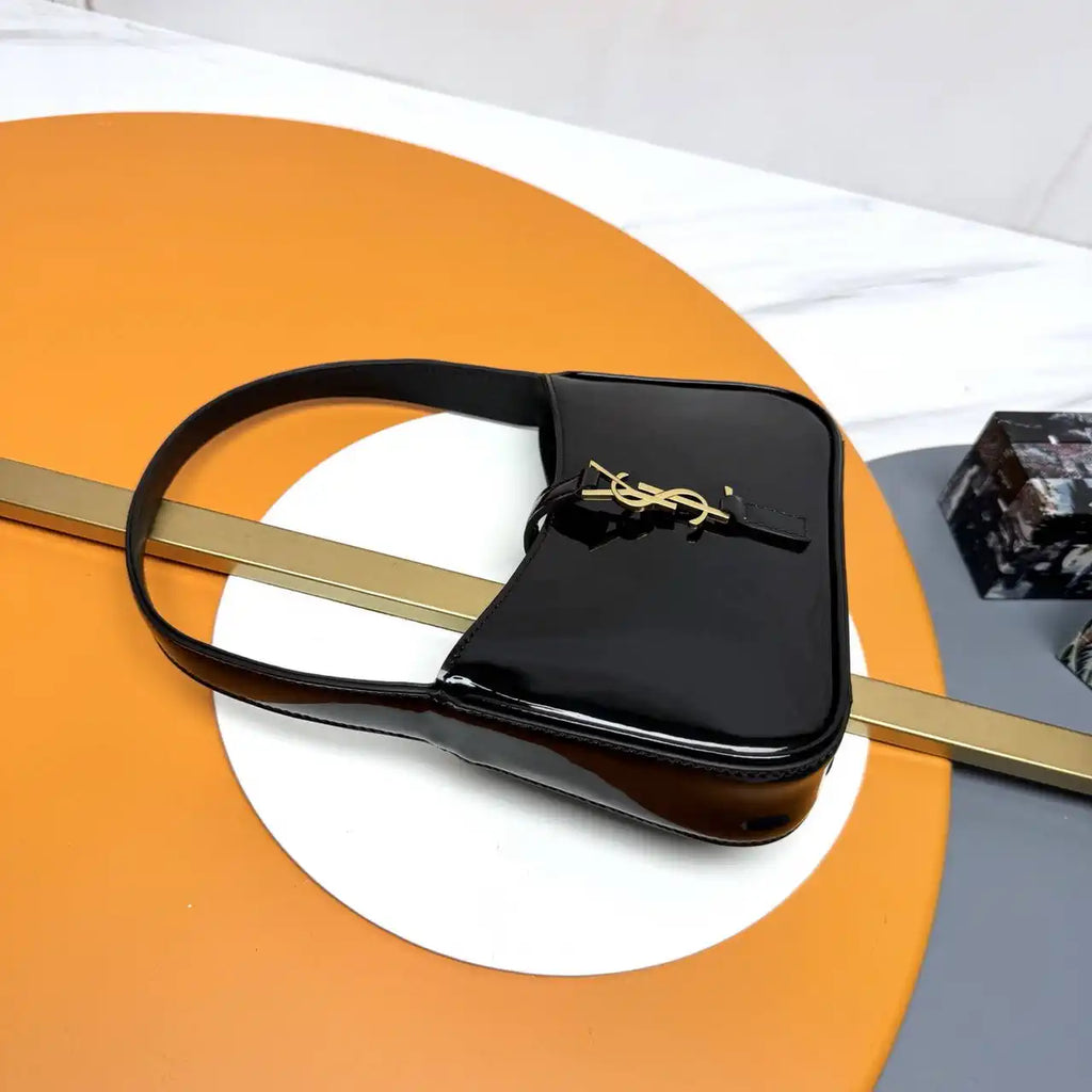 YSL 710318 MINI LE 5 ¨¤ 7 IN Patent LEATHER Black