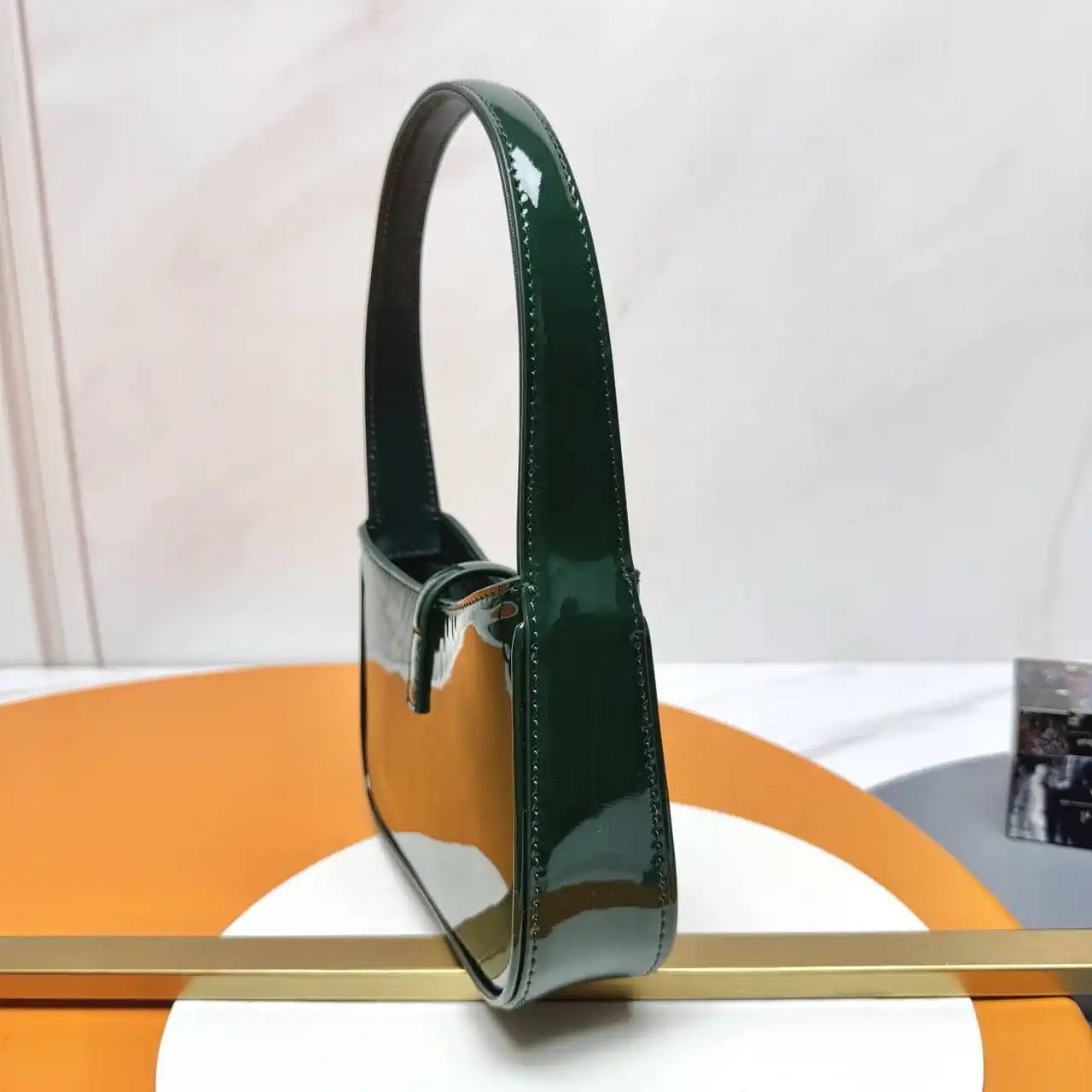 YSL 710318 MINI LE 5 ¨¤ 7 IN Patent LEATHER Green