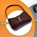 YSL 710318 MINI LE 5 ¨¤ 7 IN Patent LEATHER Wine Red