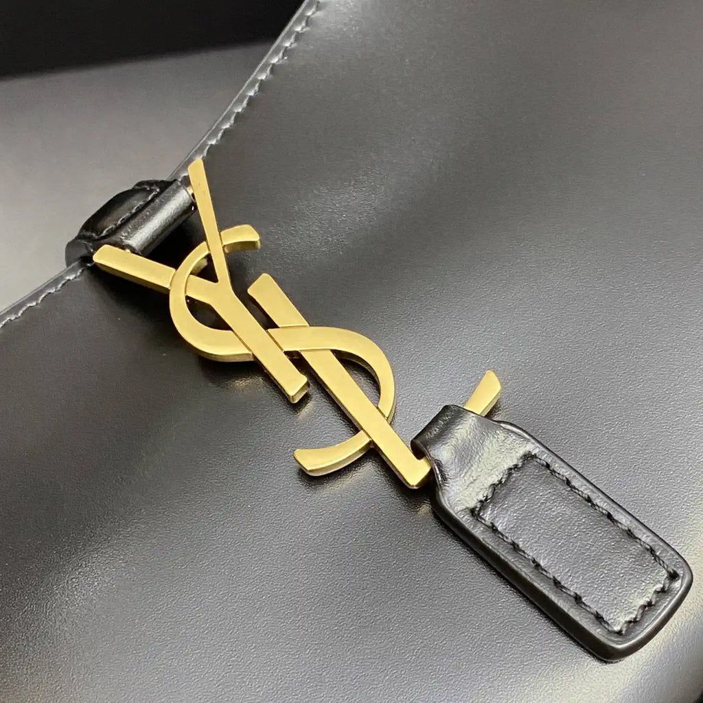 YSL 710318 MINI LE 5 ¨¤ 7 IN SMOOTH LEATHER Black
